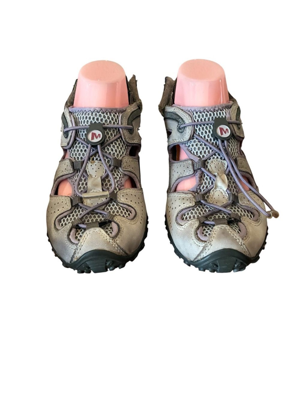 Merrell Women's Gray and Pink Hybrid Hiking Sandals - Picture 3 of 15